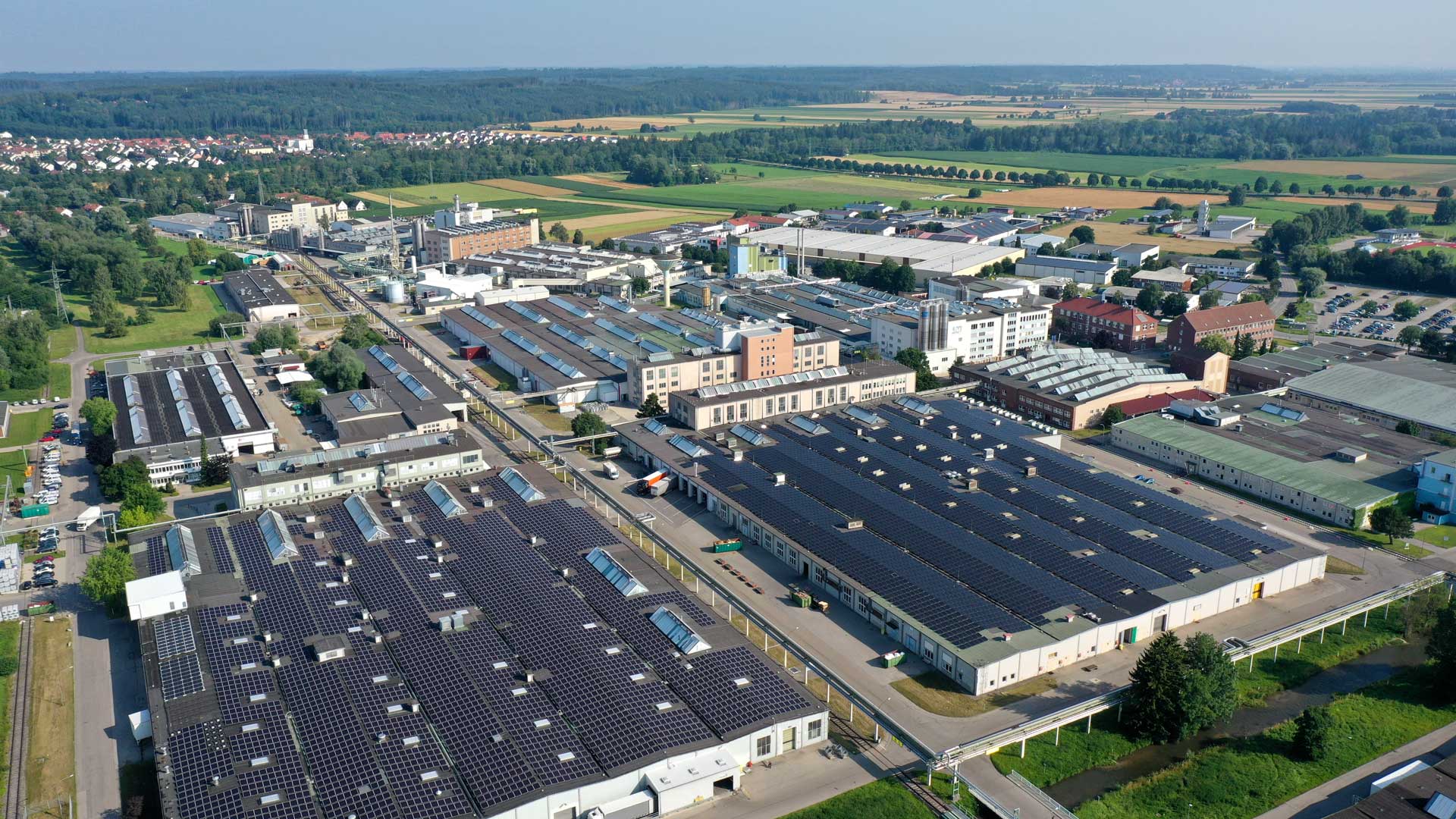 Luftbild - IWB Industriepark Werk Bobingen